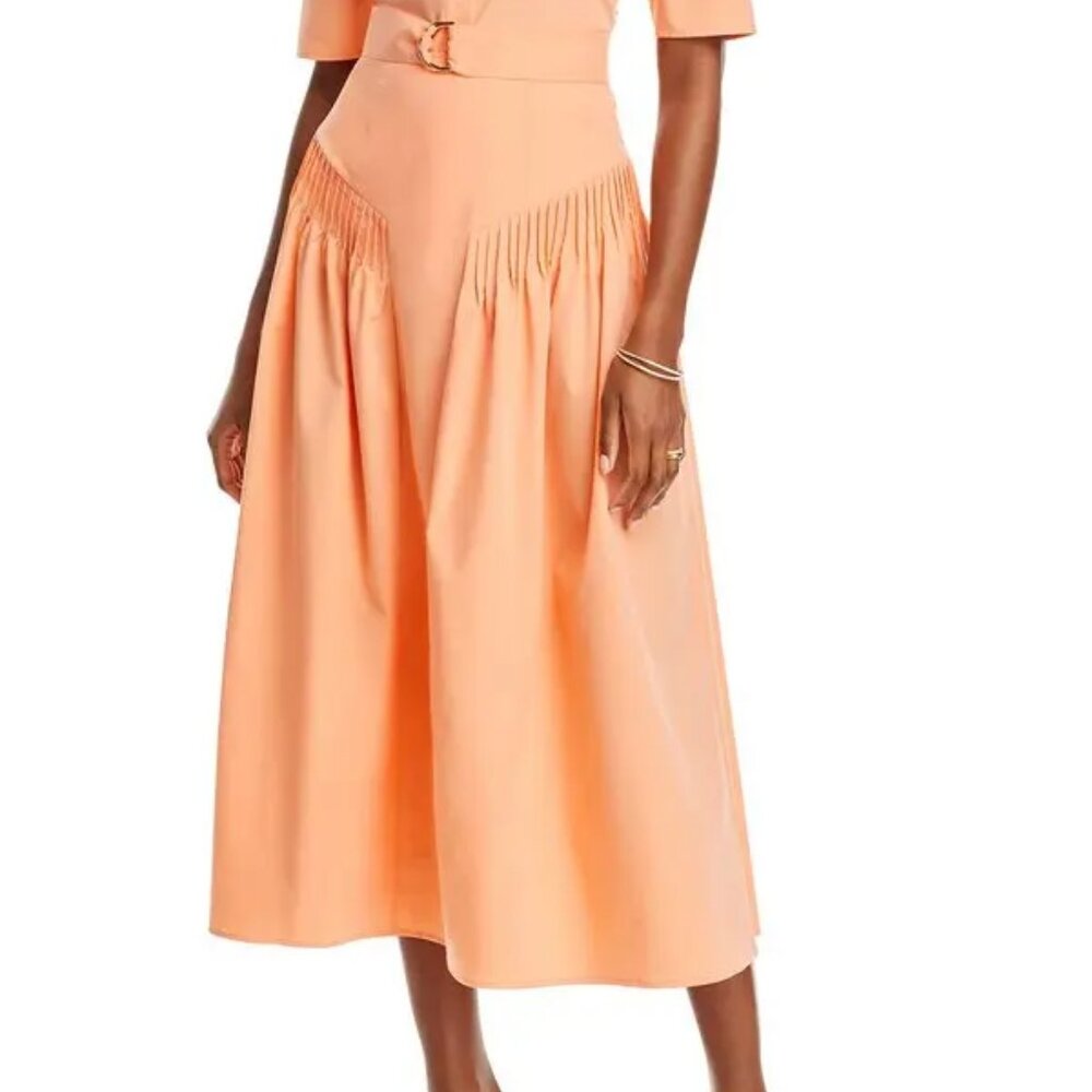 MISOOK "Godet" A-Line Midi Skirt